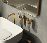 Pirenei Brushed Gold Bathroom Accessories